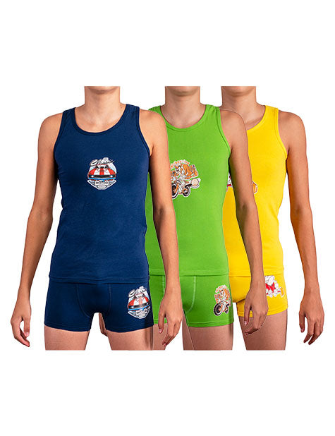 طقم بوكسر اولادي مطبوع